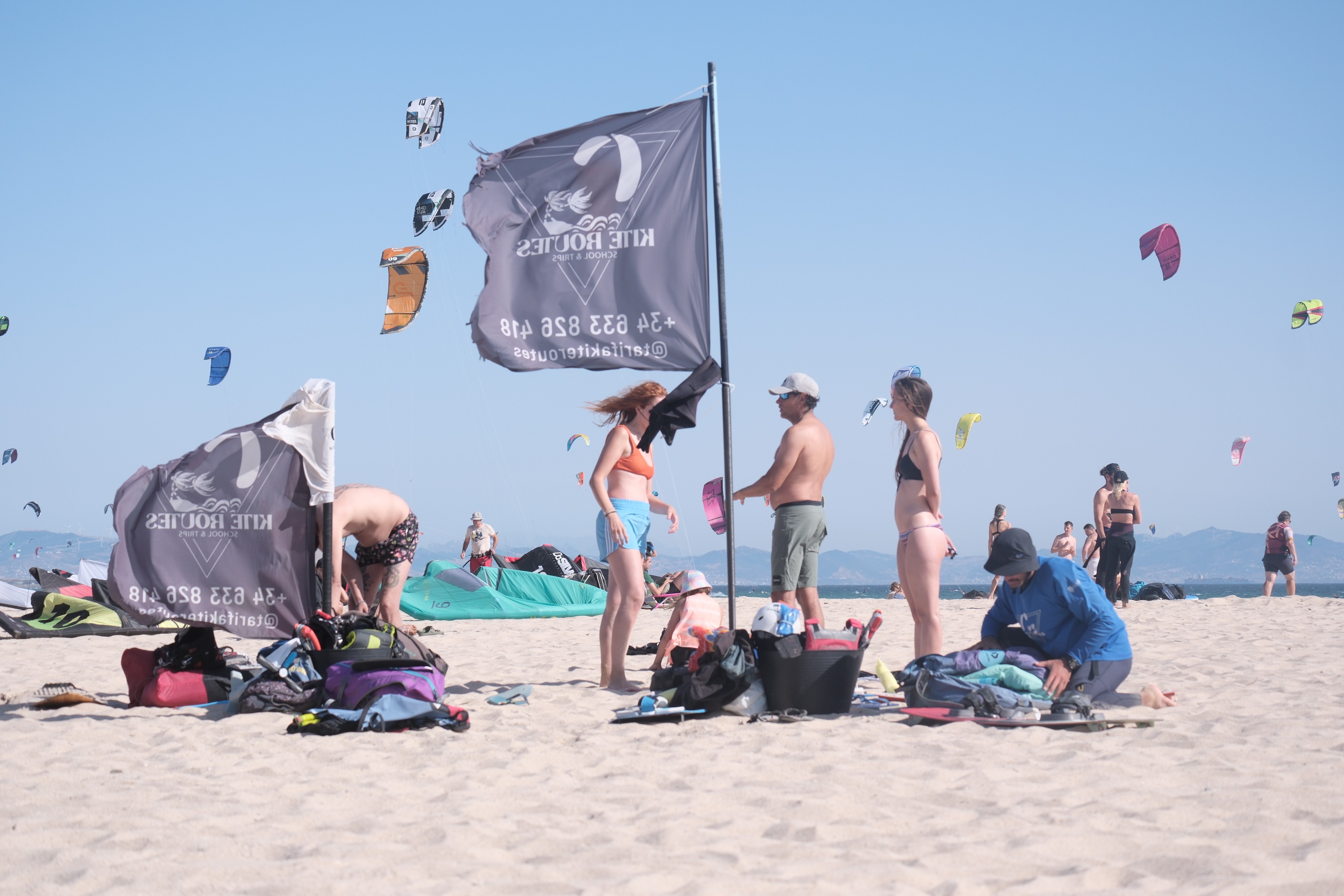 Clase en Grupo de Kitesurf en Tarifa